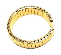 Bracelet élastique en acier inoxydable 12/14/16/18/20/22 mm for montres hommes et femmes, accessoires(Gold,16mm)