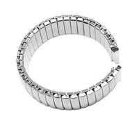 Bracelet élastique en acier inoxydable 12/14/16/18/20/22 mm for montres hommes et femmes, accessoires(Silver,12mm)