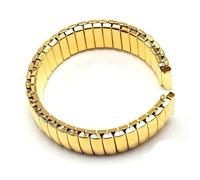 Bracelet élastique en acier inoxydable poli, 12 mm, 14 mm, 16 mm, 18 mm, 20 mm, 22 mm, accessoires de montre(Gold,16mm)