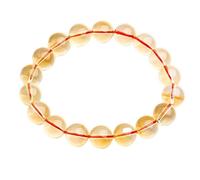 Bracelet élastique en cristal jaune, empilable, bohème, amitié for femmes, offrir des cadeaux à amis(7MM)
