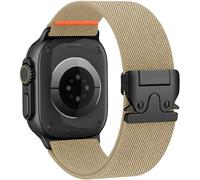 Bracelet élastique en nylon pour Apple Watch Ultra 3/2/1 49 mm, 46 mm, 45 mm, 44 mm, 42 mm, 41 mm, 40 mm, 38 mm, pour homme et femme, fermeture parachute Sport Strap pour iWatch Series 11 10 9 8 7 SE