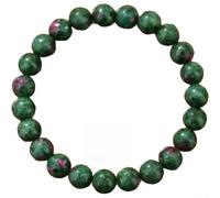 Bracelet élastique en perles de pierre naturelle pour cristal 19 cm Naturel (M)