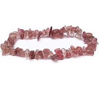Bracelet élastique en quartz fraise -- ±0.7 cm