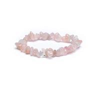 Bracelet élastique en quartz rose -- ±0.7cm
