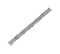 Bracelet élastique Expansion Bracelet de montre en acier inoxydable 12mm 14mm 16mm 18mm 20mm Bracelet de montre réglable femmes hommes Bracelet en métal avec outil(Silver,16mm)