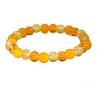 Bracelet élastique fait main en pierre naturelle pour perles de cristal, bijou unisexe pour yoga et énergie de guérison, 19,1 cm (D)
