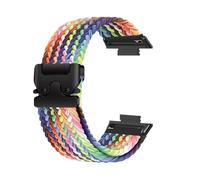 Bracelet élastique tressé en nylon Pour Huawei Watch Fit 4/3 bracelet de remplacement Pour Huawei Fit 4 Pro, homme et femme Accessoires(NewRainbowB,For Fit 3)