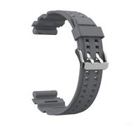 Bracelet élégant en silicone compatible avec Samsung Galaxy Watch8 - Bracelet de rechange doux pour la peau pour un confort et un style tout au long de la journée - Design gris (20 mm noir)
