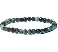 Bracelet Emeraude AA qualité élastique -- 0,6 cm