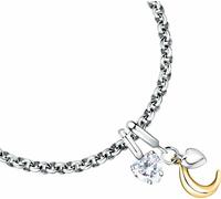 Bracelet en acier discret avec pendentifs Drops SCZ1375