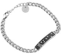 Bracelet en acier discret pour femmes avec cristaux LJ1708.