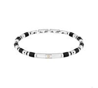 Maserati Bracelet homme en acier, pierres, longueur 22 cm, Collection ICONIC