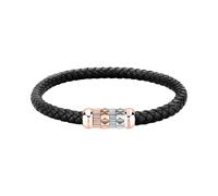 Bracelet en acier et cuir