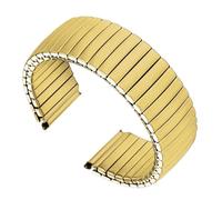 Bracelet en acier inoxydable 12mm 14mm 16mm 18mm 20mm 22mm, Bracelet élastique en métal, Bracelet de remplacement universel(Gold,22mm)