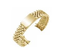 Bracelet En Acier Inoxydable 18/19/22 Mm/20 Mm For Rolex, Adapté For Huawei GT3pro 46 Mm 43, Boucle De Montre En Métal Solide, Adapté For Bracelet Seiko(Gold,18mm)