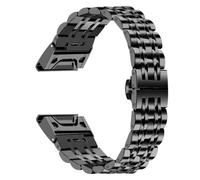 Bracelet en acier inoxydable 20/22/26 mm for Garmin Fenix 8/Fenix 7/Fenix 6/Fenix 5/EPIX 2/Fenix 7X/6X(Black,26mm For Enduro MK2 MK1)