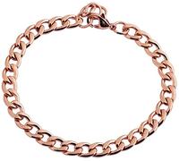 Bracelet en acier inoxydable Bracelet Gourmette Maillons 18 + 1 cm Rose Goldf Multicolore 003225000008