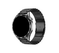 Bracelet en acier inoxydable de 22mm Pour Huawei Watch5 GT6Pro GT5Pro 46mm, bracelet de rechange en métal Pour GT6 GT5 GT4 Accessoires(Black,For Watch 5 46mm)