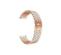 Bracelet en acier inoxydable en métal 22mm Compatible avec Huawei Watch GT 4 3 2 46mm se Pro 2e Buds/Honor Magic(Rose Gold,For Huawei GT2 Pro)