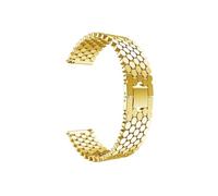 Bracelet en acier inoxydable en métal 22mm Compatible avec Huawei Watch GT 4 3 2 46mm se Pro 2e Buds/Honor Magic(Gold,For Honor Magic 2 46mm)