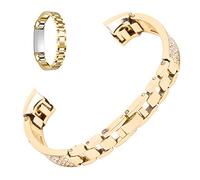 Bracelet en acier inoxydable pour femme, bracelet en acier inoxydable facile à porter Pratique à utiliser en plein air pour la famille pour le bureau pour femme(or)