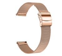 Bracelet en acier inoxydable pour Garmin Venu 3S / Forerunner 265s 18 mm PinkGold