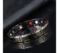 Bracelet En Acier Inoxydable Pour Hommes,Bijoux De Thérapie Magnétique Et De Santé,Anti-Ronflement,Ajustable,2022