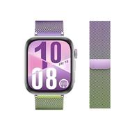 Bracelet en acier inoxydable Pour Huawei Watch Fit4 Pro, connecteurs spécialisés, bracelet de remplacement en métal Pour Huawei Fit 4 3 2(Light purple green,For Fit 4 Pro)