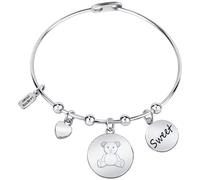 Bracelet en acier massif avec pendentifs Famille LPS05ASF28