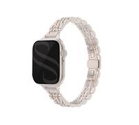 Selencia Bracelet en acier slim style Jubilee pour Apple Watch | 38/40/41/42 mm - Starlight
