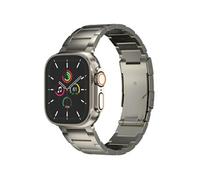 Accezz Bracelet en acier Titane mat pour Apple Watch | 44/45/46/49 mm - Titanium