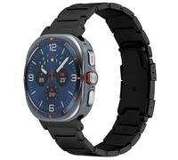Accezz Bracelet en acier Titane mat pour Samsung Galaxy Watch Ultra (2024/2025) - Noir