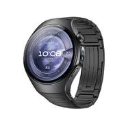 Bracelet en alliage de titane compatible avec HUAWEI WATCH5, bracelet métallique en titane avec boucle déployante Black 42 mm