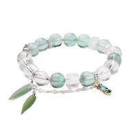 bracelet en argent， bracelet en chaîne Bracelet de richesse Feng Shui Bracelet en fluorite de jade blanc Charme de serpent élégant Bracelet animal du zodiaque for 2025 Équilibre des chakras Bracelet M