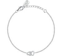 Bracelet en argent double cœur avec zirconium argent LPS05AWV01