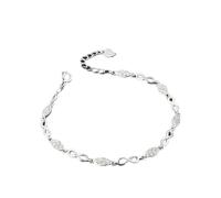 Bracelet en Argent S925 Symbole de l'infini Exquis Bracelets d'amitié pour l'éternité Bijoux en Argent Sterling réglables pour Femmes Cadeau Petite Amie Femme