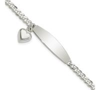 Bracelet en argent sterling 925 poli pour femme - 3,5 mm - Longueur au choix : 19 - 22, 22 centimeters, Métal Argent Argent sterling, Pas de gemme
