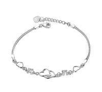 Bracelet en argent sterling réglable - Bijoux de mariage pour mariée, fête des mères, mariage, montre de sport pour jeunes, taille unique, Fer, Pas de gemme