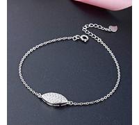 Bracelet en argent sterling S925, minimaliste et géométrique, en zircon blanc, pour femme, bijou en argent 925.