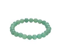 Bracelet en aventurine verte naturelle, élastique avec breloque de 8 mm, pierre d'opportunité pour la chance et la richesse, verre de guérison pour homme et femme