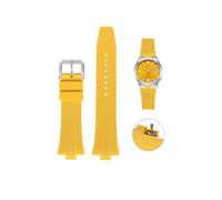 Bracelet en caoutchouc FKM à libération rapide de 26 mm pour montres Citizen Tsuyosa, bracelet de rechange pour montres Citizen Tsuyosa, citronier, 26mm, Bande