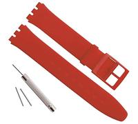Bracelet en caoutchouc - Pour remplacer le bracelet d'une montre - Imperméable - 16 mm 16 mm Red