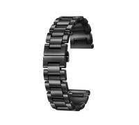 Bracelet en céramique à dégagement rapide 22 mm 20 mm Bracelet unisexe(Black,22mm)