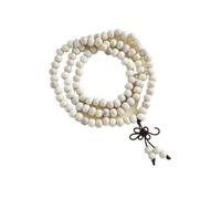 Bracelet en céramique à trois cercles avec 108 perles bouddhistes style ancien élégant pour femmes et étudiants, taille unique, Céramique