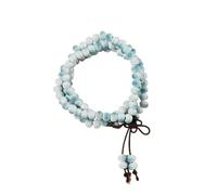 Bracelet en céramique à trois cercles avec 108 perles bouddhistes style ancien élégant pour femmes et étudiants, taille unique, Céramique