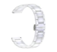 Bracelet en céramique et métal compatible avec les bracelets de 22 mm et 20 mm(White white,22mm)