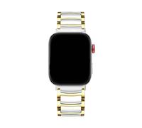 Bracelet en céramique Pour Huawei Watch Fit 3/4, Band de rechange Pour Huawei Watch Fit 4 Pro, bracelet en acier inoxydable(Gold white,For fit 4)