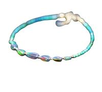 Bracelet en chrysocolle et opale noire, perles rondes de 3 à 10 mm, à facettes et à taille lisse, plaqué argent, 17,8 cm, pour hommes et femmes | LK_STACK_07311