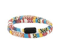 Bracelet en corde colorée pour couple, double couche, fait main, porte-bonheur, cadeau d'amitié pour homme et femme, 23cm, Métal, Pas de gemme