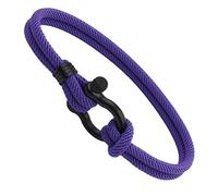 Bracelet en corde de style plage Milan en forme de U Boucle en fer à cheval Bracelets de corde Convient aux bijoux d'été pour couple Bracelet d'énergie pour femme, perles d'or nautique, bracelet